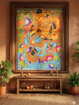 Mural Art Roller Blinds With Pelmet