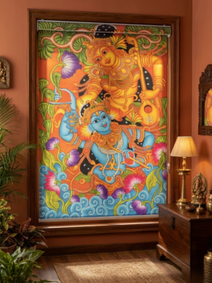 Mural Art Roller Blinds With Pelmet