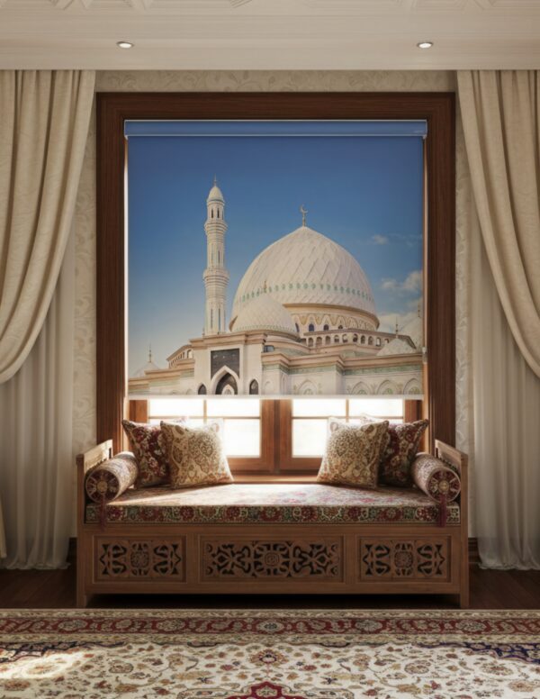 Mosque Roller Blinds With Pelmet