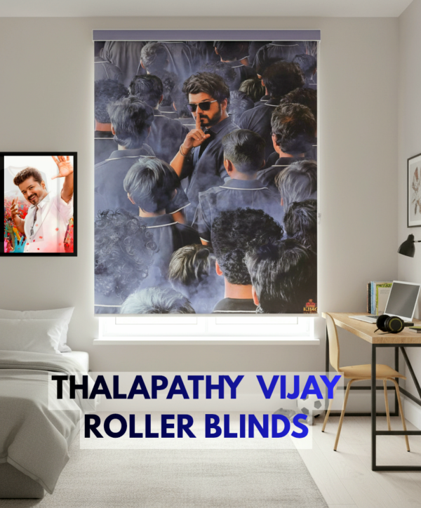 Actor Vijay Roller Blinds With Pelmet